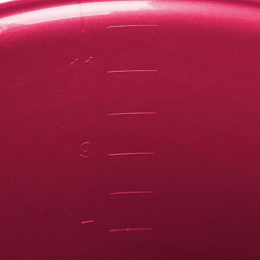 Ведро Spin&Clean Rock'n'Roll, с крышкой, 12 л, бордо фото