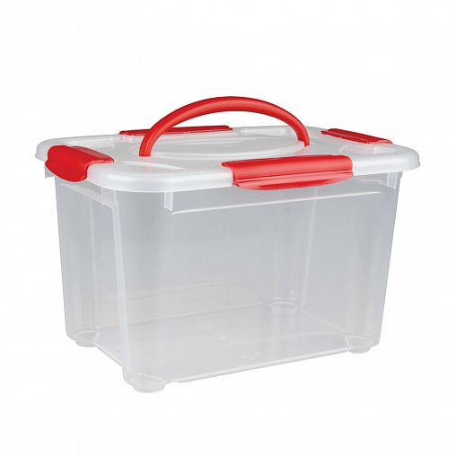 Ящик универсальный с ручкой Econova Кристалл XXS, 283 x 200 x 170 мм, прозрачный фото