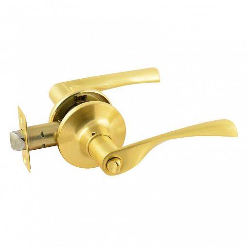 Защелка межкомнатная Нора-М ISPARUS ЗВ2-03, фиксатор, матовое золото фото