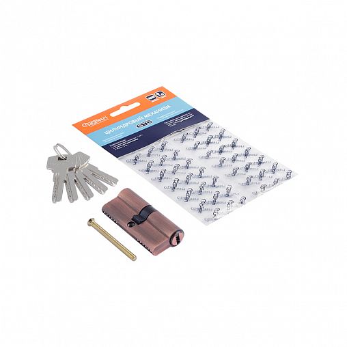 Цилиндровый механизм Нора-М STD Z ЛП-70 (35-35), ключ/ключ, старая медь фото