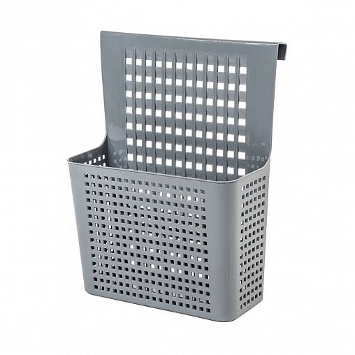 Контейнер навесной на дверцу Violet Лофт, 245 x 90 x 310 мм, серый фото