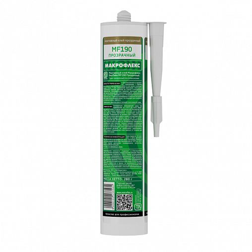 Монтажный клей Макрофлекс Bio Line MF190, 280 г, прозрачный фото