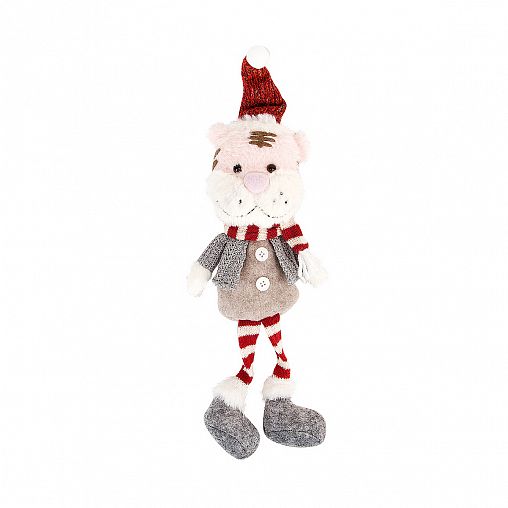 Фигурка декоративная интерьерная Art House Розовый тигруля, с мягкими ножками, 13 x 9 x 40 см фото