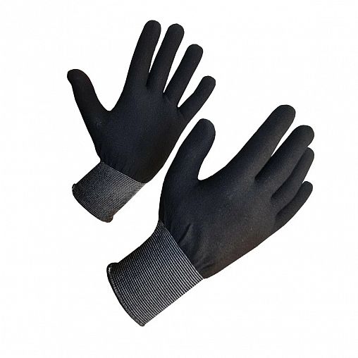 Перчатки полиэфирные СВС, 15 класс, размер 8, черные фото