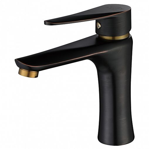 Смеситель для раковины с коротким изливом Профсан ПСМ-301-5, однорычажный, двухцветный фото