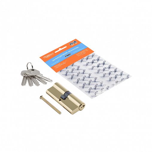 Цилиндровый механизм Нора-М STD AL Л-80 (40-40), ключ/ключ, золото фото