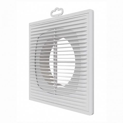 Разъемная вентиляционная решетка Era 2121П12Ф, пластиковая, с фланцем D 125 мм, 209 x 209 мм фото