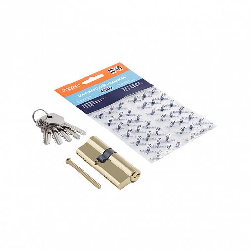 Цилиндровый механизм Нора-М STD Z Л-80 (45-35), ключ/ключ, золото фото