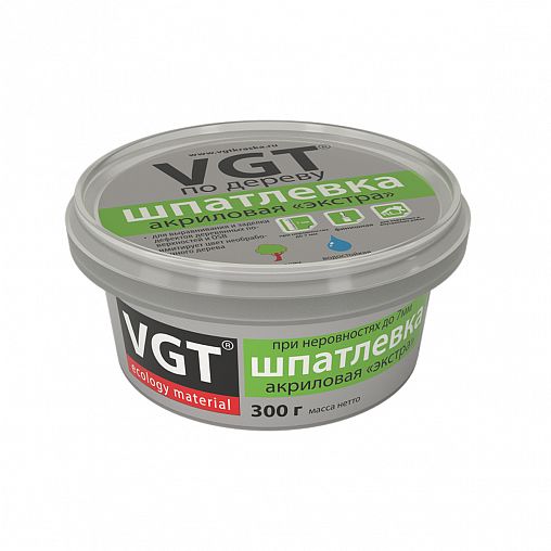 Шпатлевка по дереву VGT Экстра, акриловая, 0,3 кг, махагон фото