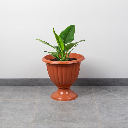 Вазон Альтернатива Жасмин, 9 л, коричневый фото