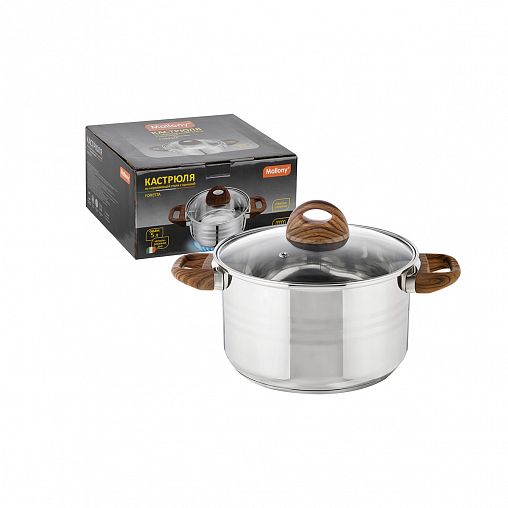 Кастрюля Mallony Foresta с крышкой, 5 л фото