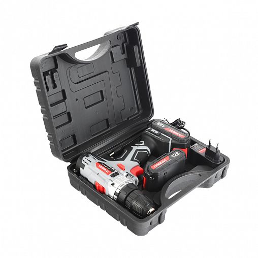 Дрель-шуруповерт аккумуляторная Победа ДА-12/2 Ли, 12 В, 2 x 2,2 Ач Li-ion, с 2 АКБ и ЗУ фото