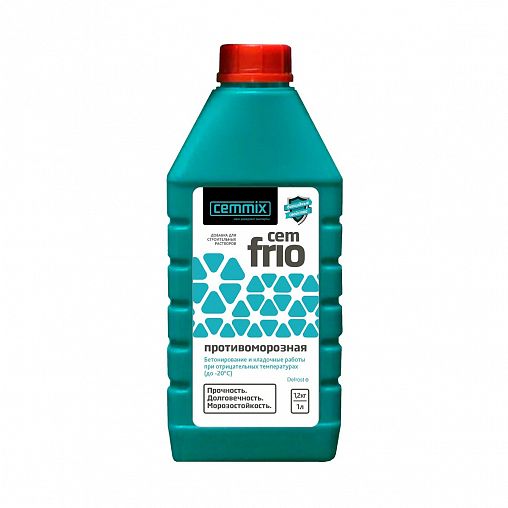 Противоморозная добавка для бетона Cemmix CemFrio, 1 л фото
