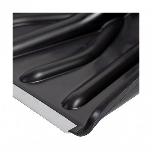 Лопата для уборки снега без черенка Cycle Купец Standart, с металлической планкой, 410 x 460 мм фото