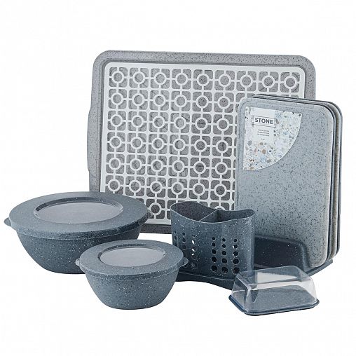 Набор разделочных досок Plast Team Stone, 4 шт фото