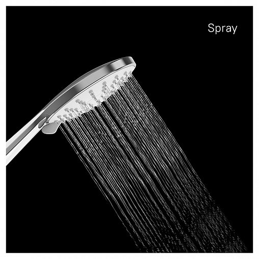 Лейка для душа Milardo Ideal Spa, 5 режимов, хром фото