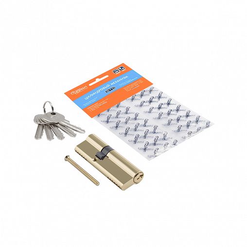 Цилиндровый механизм Нора-М STD AL Л-90 (55-35), ключ/ключ, золото фото