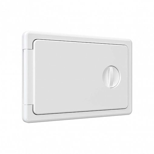 Люк-дверца ревизионная Evecs ЛТ1510П, ABS-пластик, с ручкой-задвижкой, 150 x 100 мм фото