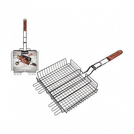 Решетка-гриль Ecos 22139W, с антипригарным покрытием, 31 x 24 x 5 см фото
