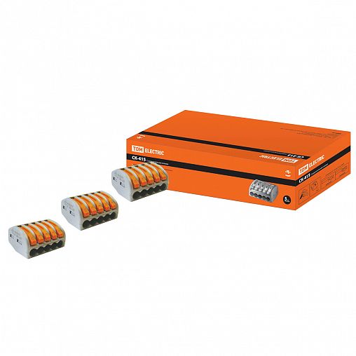 Клемма соединительная Tdm Electric СК-415, 2,5 мм², светло-серая фото