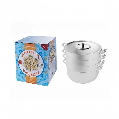 Мантоварка Scovo, с крышкой, 3 секции, 6 л фото