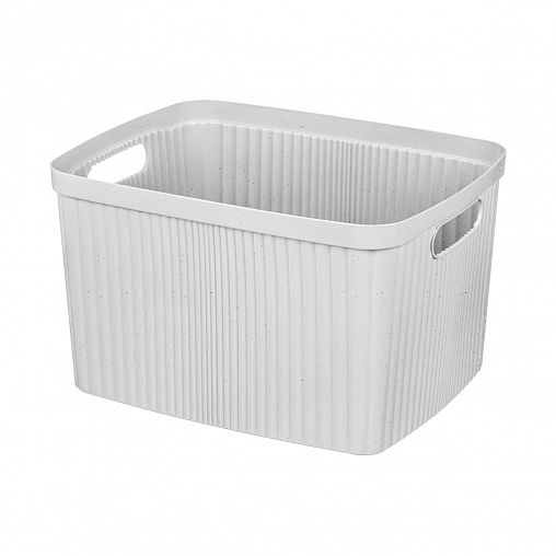 Корзина для хранения Econova Velvet, 450 x 360 x 270 мм, 35 л, светло-серый флэк фото