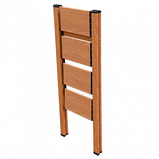 Стремянка алюминиевая Alumet AWD104, 4 широкие ступени, 1,09 м фото