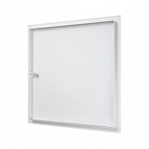 Люк-дверца ревизионная Evecs ЛТ6060МЗп, стальная с замком, с фланцем 600 x 600 мм, 660 x 660 мм фото