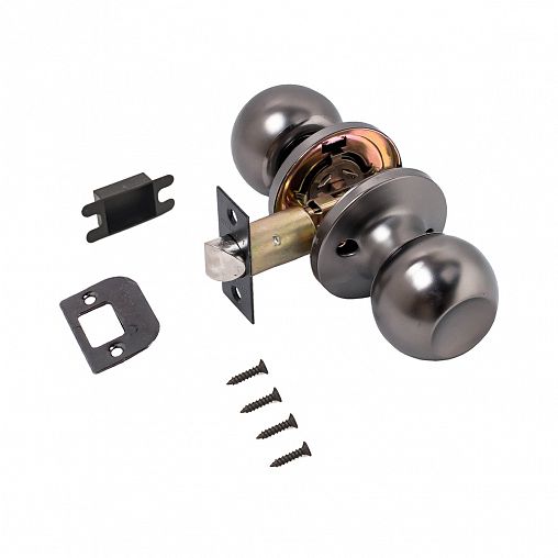 Ручка-защелка Стандарт 607 PS BN, без запирания, черный никель фото