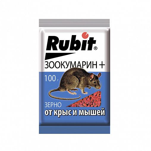 Средство от крыс и мышей Rubit Зоокумарин+, гранулы, 100 г фото