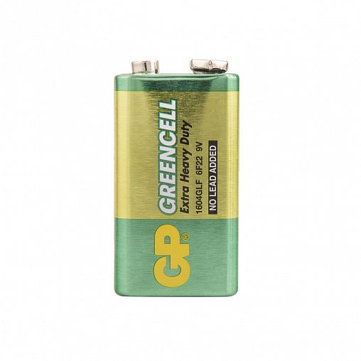 Батарейка GP Greencell 1604GLF-2CR1, типоразмер Крона, 1 шт фото Батарейка GP Greencell 1604GLF-2CR1, типоразмер Крона, 1 шт фото