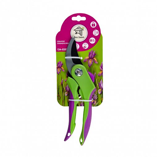 Секатор прямой Don Gazon, двухкомпонентные рукоятки, 200 мм фото