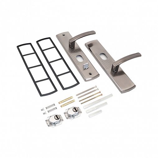 Ручка дверная на планке Аллюр РН-А222-R, правая, матовый никель фото