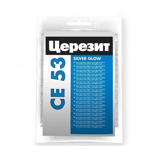 Добавка декоративная для эпоксидной затирки Церезит (Ceresit) CE 53, silver glow, 75 г фото
