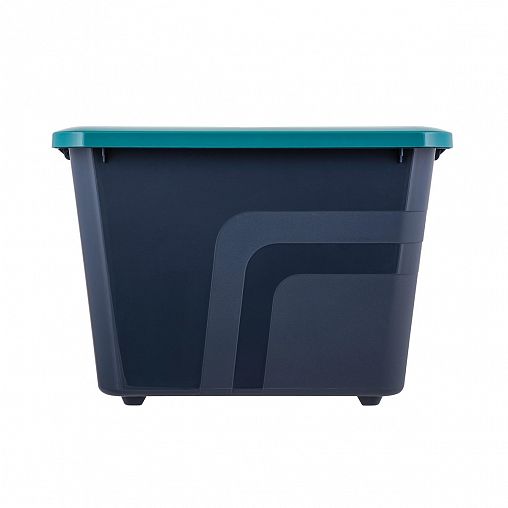 Ящик для хранения Plast Team Bergen Fjord, с лотком, 52 л, вулканический базальт фото