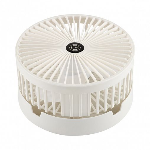 Вентилятор настольный Energy EN-0612, USB, аккумуляторный, 4,5 Вт, 3 скорости, белый фото