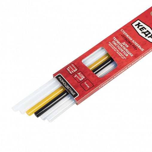 Клеевые стержни для термопистолета Кедр, 7,2 x 200 мм, 6 шт фото