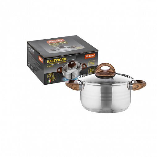 Кастрюля Mallony Foresta с крышкой, 2,5 л фото