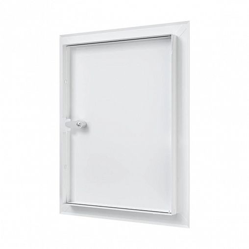 Люк-дверца ревизионная Evecs ЛТ3040МЗп, стальная с замком, с фланцем 300 x 400 мм, 360 x 460 мм фото