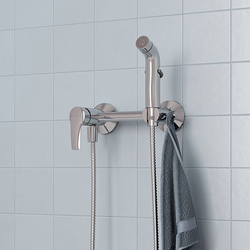 Гигиенический душ со смесителем IDDIS Ray, хром фото