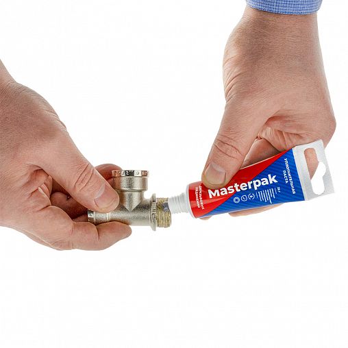 Паста уплотнительная универсальная Masterpak, для резьбовых соединений, 25 г, туба фото Паста уплотнительная универсальная Masterpak, для резьбовых соединений, 25 г, туба фото