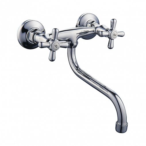 Смеситель для кухни настенный Roegen RP020A, хром фото