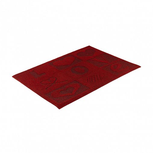 Коврик придверный SunStep Love, гравированный, 45 x 75 см фото