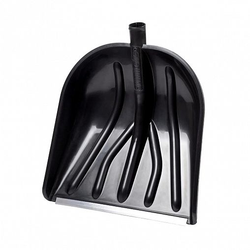 Лопата для уборки снега без черенка Cycle Купец Standart, с металлической планкой, 410 x 460 мм фото