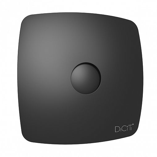 Вентилятор осевой вытяжной DiCiTi Rio 5C Matt black D125, с обратным клапаном фото