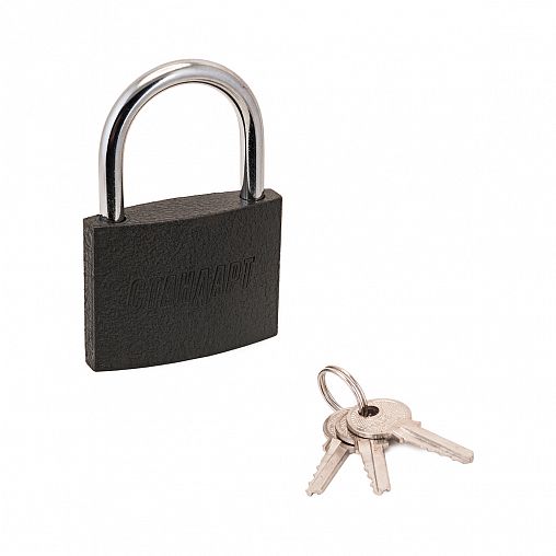 Замок навесной Стандарт HG-375, d 8 мм, 3 ключа фото