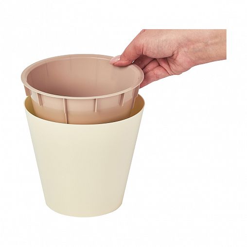 Горшок для цветов InGreen London, 1,6 л, сливочный фото