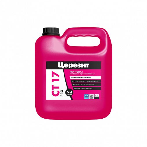 Грунтовка глубокого проникновения Церезит (Ceresit) CT 17 PRO, зима, 2,5 л фото