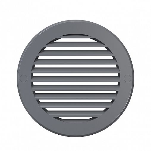 Решетка вентиляционная Era Streetline 12РКН сер, пластиковая, с фланцем D 125 мм, D 161 мм фото