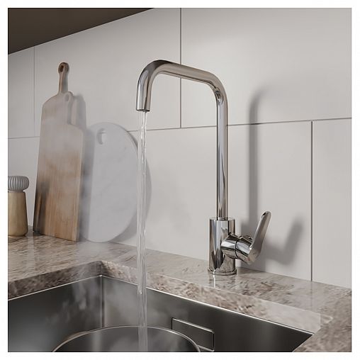 Смеситель для кухни Milardo Poli POLSBL0M05, глянцевый хром фото